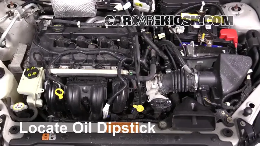 2008 Ford Focus SE 2.0L 4 Cyl. Coupe (2 Door) Oil Check Oil Level